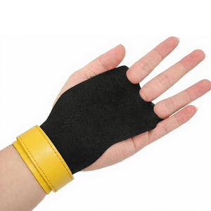 Guantes de Cuero para Gimnasia y Levantamiento de Pesas, Suaves, Antideslizantes, Transpirables, con 3 Orificios, de Cuero Genuino, Unisex, para Entrenamiento - Product Image 1