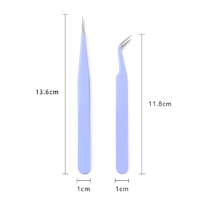 Pinzas para Pestañas OEM con Logotipo Personalizado, Marca Privada, Pinzas de Acero Inoxidable para Extensión de Pestañas de Volumen - Product Image 6