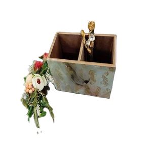 Boîte à mouchoirs en bois moderne et durable avec couvercle en bambou résistant à l'eau pour le stockage des mouchoirs en papier - Product Image 1