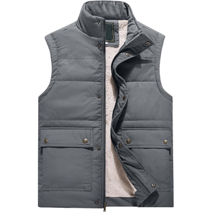 custom design puffer vest warm <b>quilted</b> equestrian gilets casual winter outerwear clothes padded waistcoat men's puffer vests - Product Image 2