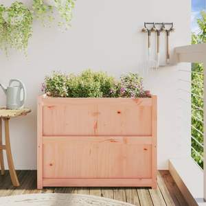 Jardinière en bois massif Douglas 35,4x19,7x27,6 po, pots et jardinières en bois naturel - Product Image 3