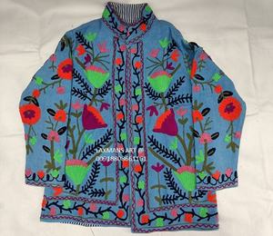 Chaquetas de Invierno para Mujer, de Algodón, con Cuello de Botones y Diseño Estampado, Estilo Bohemio con Capucha - Product Image 5