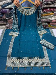 New chiffon plazo Original 3 <b>pc</b> <b>set</b> eid collection - Product Image 3