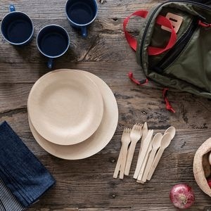 Couteaux compostables 155 mm en bois de bouleau, couverts écologiques pour l'emballage alimentaire et les fournitures événementielles, lot de 100 pièces, couverts pour les mariages - Product Image 1