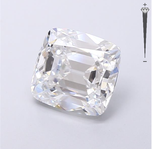 Diamante Cultivado en Laboratorio con Certificación IGI, Corte Cojín de 3.01 Quilates, Color E, Claridad VVS2, ROYAL GEMS para Joyería - Product Image 2