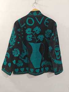 Chaqueta Corta Bordada VelvetSuzani para Mujer, Hecha a Mano, Estilo Boho Étnico, Abrigo de Invierno, Diseño Indio, Proveedor Mayorista - Product Image 4