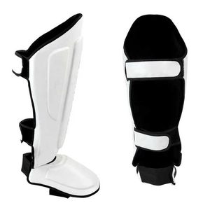 Professional Heavy Duty Waterproof Shin Guards for Muay Thai Kickboxing & MMA Cowhide Leg Protection <b>Pads</b> Sparring Gear - Product Image 6