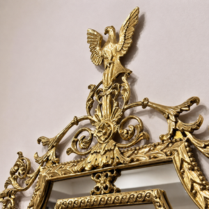 Luxury Ornate Gold Wall Mirror Baroque Decorative <b>Frame</b> Eagle Crest <b>Antique</b> Home Hotel Interior Decor Design - Product Image 3