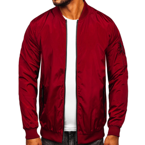 OEM Custom Design Winter Men's Black Soft Shell Waterproof Bomber <b>Jacket</b> with Full Zipper and Front Zipper Pocket - Product Image 5