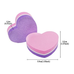 Mini lime à ongles en forme de cœur, réutilisable, double face, motif zèbre, grain 180, outil de soin des ongles, lot de 25 - Product Image 2