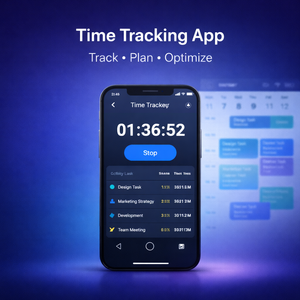 Smart Time Tracking Mobile App Development with Calendar Sync for Task Planning Productivity Monitoring and Real-Time Analytics - Product Image 1