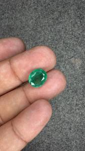 Émeraude naturelle zambienne ovale de 3,90 carats, pierre précieuse non montée, certifiée IGITL, émeraude verte pour bijoux fins, bague, pendentif - Product Image 2