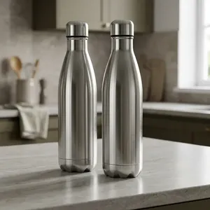 Elegant 500ml Stainless Steel Vacuum Insulated Cola Bottle Reusable Leak Proof <b>Hot</b> and Cold <b>Drinking</b> Water Bottle for Office - Product Image 1