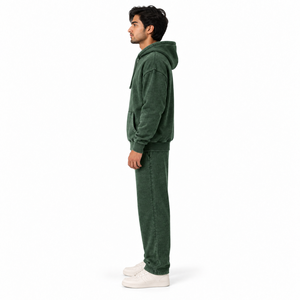 Conjunto Deportivo Unisex, Sudadera con Capucha y Pantalones Jogger, 450 GSM, Transpirable, Poliéster/Algodón, Ropa Deportiva Cálida para Invierno, Gimnasio, Fitness, Casual - Product Image 4