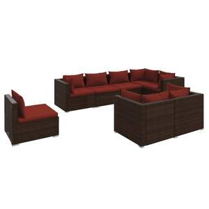 Conjunto de Muebles de Jardín Color Rojo Canela en Tono Marrón - Product Image 2