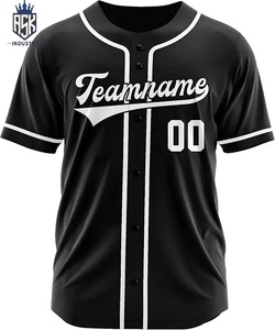 Maillot de baseball personnalisé par sublimation pour équipe, avec impression de nom, numéro et logo, grandes tailles, 100 % polyester - Product Image 1