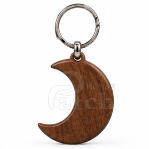 Eco Friendly <b>Wooden</b> Keychain Custom Wood Key Ring Natural Finish Personalized <b>Gift</b> For Weddings Events Bags And Accessories - Product Image 3