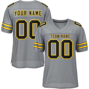 Maillot de football américain 100% polyester, maillot de rugby rétro respirant, fabrication de maillots de football américain vierges - Product Image 1