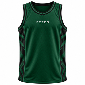 Maillots de basketball unisexes en polyester sans manches, gaufrés, antibactériens, prix abordable, collection 2026 - Product Image 5