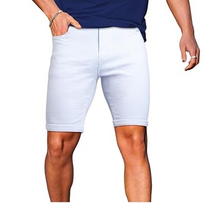 Pantalones Cortos de Mezclilla Azules de Verano de Alta Calidad para Hombre, Pantalones Cortos de Mezclilla con Cintura Elástica para Hombre, Pantalones Cortos Deportivos para Hombre - Product Image 2