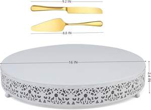 Support à gâteau élégant pour une présentation moderne des desserts, idéal pour la présentation de gâteaux en boulangerie et lors de célébrations - Product Image 2