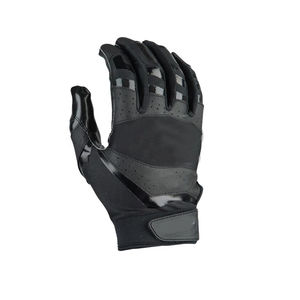 Gants de football pour jeunes de qualité supérieure, couleur noire personnalisée, avec logo, en latex super adhérent, imperméables et compatibles écran tactile, vente en gros - Product Image 5