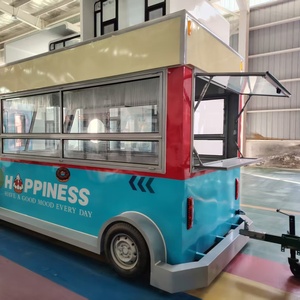 Carrito de Comida Móvil Personalizable con Congelador y Equipo Comercial para Vasos de Sorbete de Coco y Lima - Product Image 2