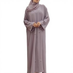 Beautiful Dubai Kaftan Abaya Handmade Turkish Floor Length Long Sleeve Soft Breathable Fabric Loose Fit Casual Party Wear - Product Image 5