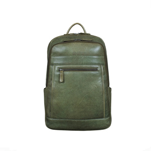 Leather Backpack Vintage Waterproof Laptop Travel Rucksack Business School Bag for Men Women - Product Image 2
