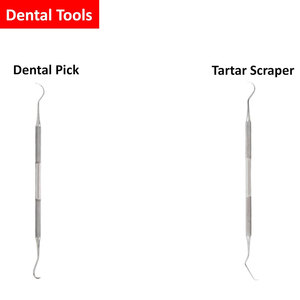 Dental Tools Teeth <b>Cleaning</b> Kit 8pcs Professional Stainless Steel Dental Pick Tooth <b>Scraper</b> Plaque and Tartar Remover Dental - Product Image 4