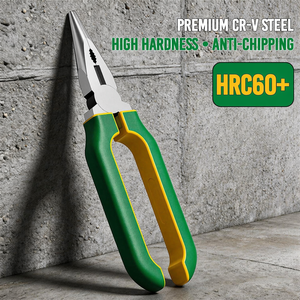 INTENSE SURGICAL INSTRUMENTS Pince à bec effilé de 6 pouces avec coupe-fil en acier inoxydable et poignée souple pour la fabrication de bijoux DIY - Product Image 2