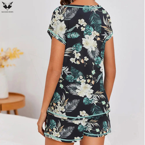 Conjunto de camiseta y pantalones cortos para mujer con diseño de sublimación al mejor precio, ropa informal de dos piezas para exteriores, conjunto deportivo. - Product Image 2