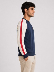 <b>Men's</b> Slim Fit Sweatshirt Crew Neck Stretch Cotton Blend Long Sleeve Casual <b>Pullover</b> Smart Casual Athletic Gym Comfortable Light - Product Image 6