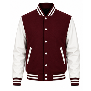 Veste universitaire pour homme de haute qualité, bleu marine avec manches crème, lettre C brodée sur le devant, col rabattu, style preppy, automne - Product Image 4