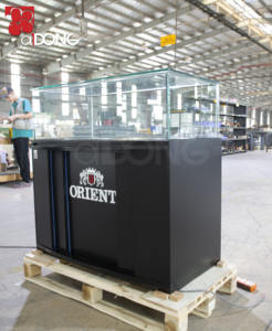 Vitrina de Vidrio Negro Premium Personalizada con Iluminación LED, Impermeable y Ecológica para Exhibición Minorista, ADong A56, Fabricante Vietnam OEM - Product Image 2