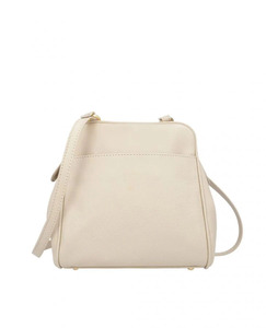 Bolso Cruzado de Cuero Genuino Beige para Mujer, al por Mayor OEM, Elegante, con Cremallera, Correas Fijas, Gran Capacidad, Colores Personalizables, Suave - Product Image 1