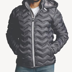 Chaqueta de Invierno Acolchada para Hombre Rainbow Spray de Alta Calidad, Fabricante, Logotipo Personalizado, Impermeable, Cálida, Cortavientos, con Capucha - Product Image 3