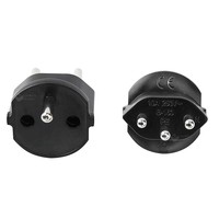 Adaptateur de voyage PC ignifuge avec verrouillage, prise UE/française vers suisse, vente chaude