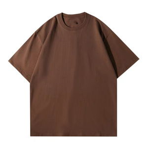 T-shirt ample en coton pur 180g/260g, couleur unie, design personnalisé avec logo OEM - Product Image 3