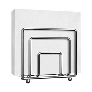 Porta Servilletas de Acero Inoxidable, Forma Triangular, Moderno Soporte para Toallas de Papel, Estante Metálico de Sobremesa para Uso en el Hogar, Cocina o Restaurante - Product Image 4