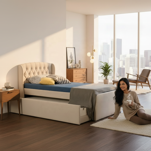 โซฟาเบดผ้าแบบดึงออกได้ ราคาถูก สะดวกต่อการจัดเก็บ เหมาะสำหรับบ้านเช่าเดี่ยว ใช้ได้ทั้งกลางวันและกลางคืน ขายดี - Product Image 3