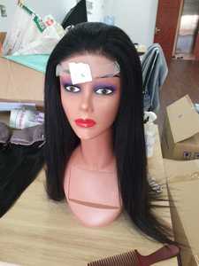 Perruque Lace Base Wig en soie, cheveux non traités, densité 130 150 HD, perruque Lace Frontal pre-plucked pour Black, offre spéciale 100 - Product Image 4