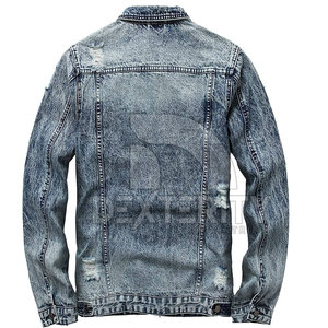 Chaqueta de Mezclilla para Hombre, Nueva Llegada, Fabricada en Fábrica, Manga Larga, Diseño Personalizado, Detalle de Botones, Ecológica, Impermeable, Precio Económico - Product Image 2
