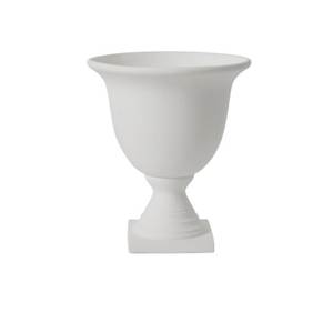Urne de jardin en bois sculptée à la main, pot de fleurs rustique d'extérieur avec base carrée, style vintage pour la décoration de plantes vertes - Product Image 5