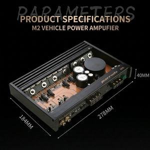 Amplificateur de <span class=keywords><strong>voiture</strong></span> M2 2 canaux <span class=keywords><strong>500W</strong></span> en pont classe AB 10Hz-30KHz pour enceintes à composants - Product Image 4