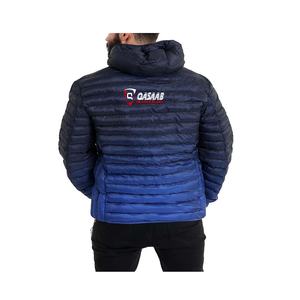Winter Bombers Logotipo personalizado Transpirable de gran tamaño Hombres Down-Bubble Gradient-acolchado Effect-men Hooded Puffers Bikers Chaquetas - Product Image 5