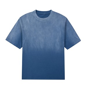 Acid Washed 100% Cotton Regular Fit Streetwear Vintage T-<b>Shirt</b> 260gsm O-neck Solid Short Sleeve Eco-Friendly Breathable - Product Image 5