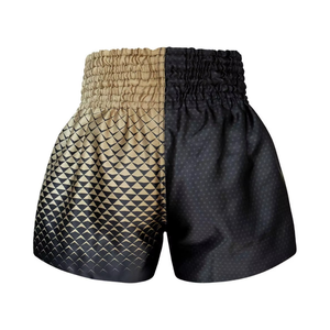 Pantalones Cortos de Muay Thai con Patrón Hexagonal, Sublimados, para Kickboxing, Ropa Profesional, Personalizables - Product Image 2