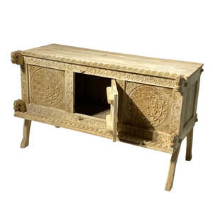 Caja de Madera Maciza Hecha a Mano, Colección Única DAMCHIYAN, Estilo Vintage Tradicional con 3 Cajones, Decoración para Sala de Estar, MOQ 1 - Product Image 3