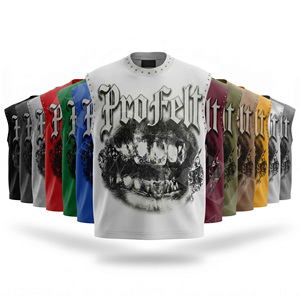 Camiseta sin Mangas de Algodón Personalizada de Estilo Gótico Vintage para Hombre, Camiseta sin Mangas de Alta Calidad, Camiseta de Moda Urbana, Estilo Punk Rock Hip Hop - Product Image 1